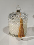 Luxe Cut Glass Jar Candles – Hand-Poured Elegance