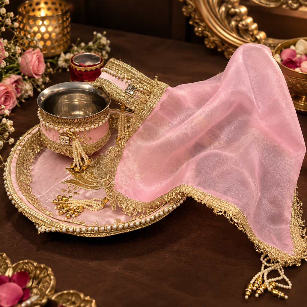 Gulabi Noor – Luxe Pooja Thali