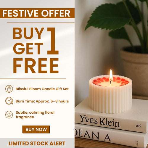 Blissful Bloom Candle Gift Set (Buy 1 Get 1 Free)