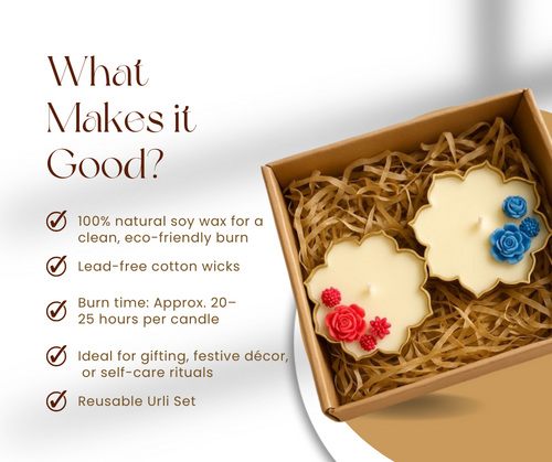 Bliss Scented Candle Gift Set(Big) – Set of 2 Decorative Candles in Gift Box (Buy 1 Get 1 Free)